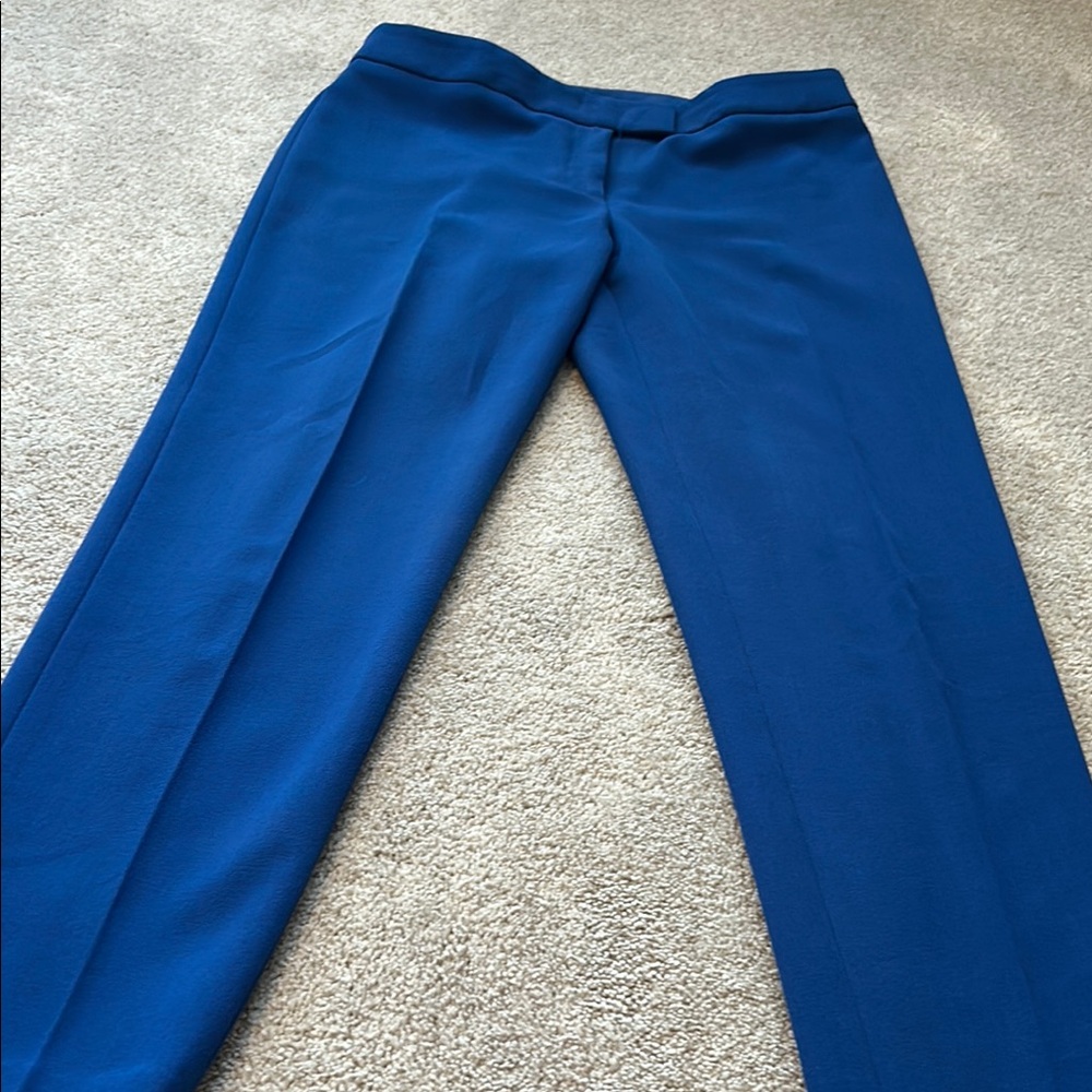 Anne Klein Blue Straight Leg Pants